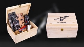 Wer's braucht: Thok-Merch in Holzbox sowie ein Echtheitszertifikat (!)