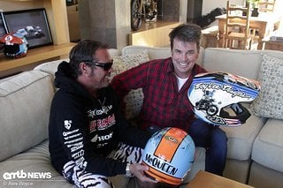 Troy Lee mit Chad McQueen im Jahr 2010