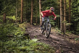 Bergab konnten wir das Jam² auf den ruppigen Trails in Stuttgart nicht wirklich an seine Grenzen bringen.