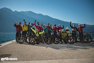 Eine illustre Truppe freute sich auf die große Tour.