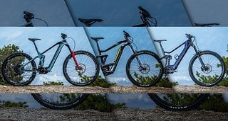 Das Lineup unseres großen E-All-Mountain Vergleichstests hat es in sich