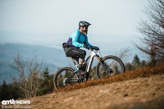 Das Orbea Rise bietet im Uphill mit dem Shimano EP8 RS ein großes Leistungsspektrum.