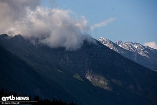 Wir lieben den Blick auf die Berge.