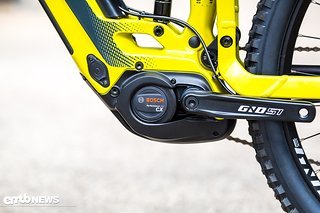 Angetrieben wird des Ghost E-Riot Trail von einem Bosch Performance CX-Motor