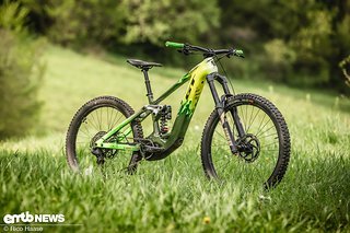 Der Prototyp von GT setzt auf 160 mm Federweg und kann als 29er oder Mullet gefahren werden. Der Prototyp von GT setzt auf 160 mm Federweg und kann als 29er oder Mullet gefahren werden.
