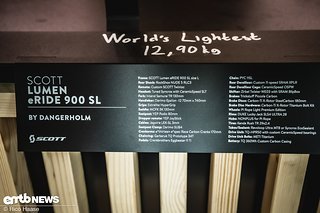 Wer es nachbauen möchte: hier die Ausstattungsliste des Scott Lumen SL by Danger Holm – absolutes Messehighlight!