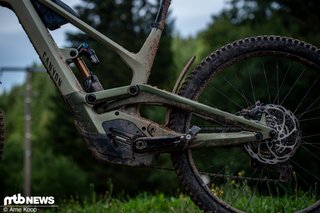 Die auffällige Kinematik des Torque:ON ist für einen tiefen Rahmen rund um das niedrige Oberrohr und den Motor herum konstruiert.