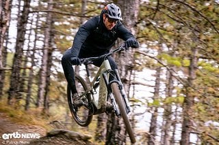 Sportlich und präzise lässt sich das Canyon über Trails und Sprünge manövrieren