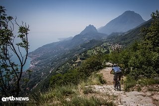 Die Trails am Gardasee sind teilweise sehr anspruchsvoll