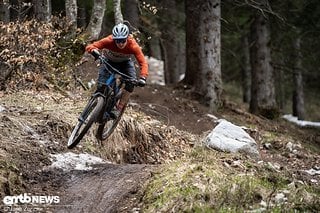 Am Molvenosee begegneten wir noch letzten Schnee-Resten