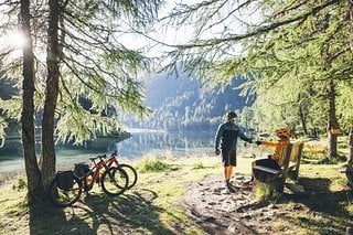 Bei dem Panorama darf auch eine kurze Rast zum Genießen nicht fehlen.