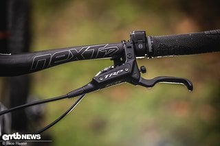 Am Conway Ryvon 10.0 LT bremsen TRP DH-R Evo-Bremsen mit 2,3 mm dicken Bremsscheiben und einer kraftvollen Bemssleistung.