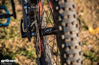 Die Shimano XT-Naben haben einen seidenweichen Lauf und versprechen eine lange Lebensdauer