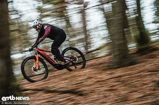 Highspeed-Passagen machen mit dem Ghost E-Riot Trail Pro viel Spaß.