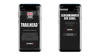 Die Rockshox TrailHead-Smartphone-App hilft dir dabei, dein Fahrwerk passend abzustimmen.