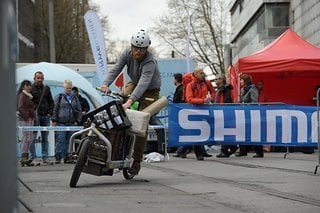 Ein Wettrennen mit dem E-Lastenrad?