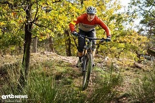 So fühlt sich das Bike auch auf flowigen Trails äußerst wohl, solange es nicht zu eng wird.