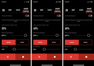 Smart Control erlaubt die permanente Neuberechnung der Unterstützung für eine vorgegebene Restzeit/Distanz und Ladezustand des Akkus