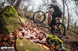 Steile Rampen stellen für das Ghost E-Riot Trail Pro keine  Hindernisse dar.