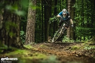 Auf dem Trail macht das Stevens E-Maverick ED 9.4.3 richtig Laune.