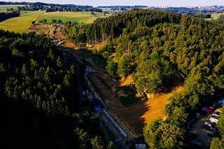 Die Strecke verläuft auf dem Gelände des Bielsteiner Waldkurses.