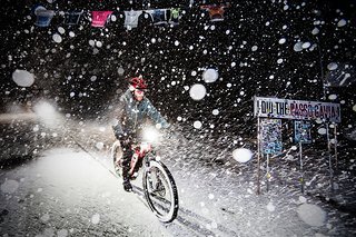 Mitten im Sommer schneit es oben am Gaviapass