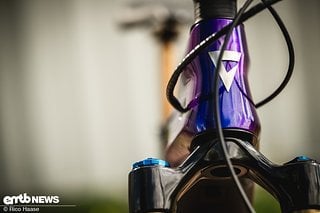 Neu ist der Carbonrahmen, der richtig schick und modern aussieht.
