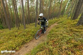 Uphill-Sektionen werden souverän gemeistert.