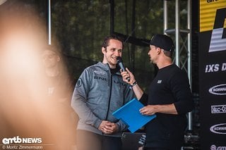 Carl Kämper von Schwalbe war bei der Podium-Zeremonie sehr zufrieden mit dem Ablauf des Events.