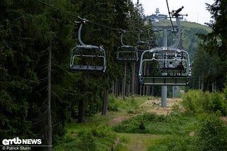 Der Lift bringt einen schnell wieder nach oben.