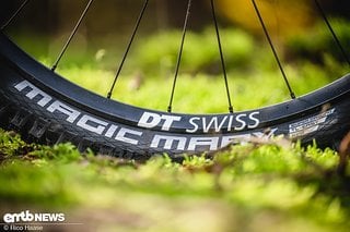 Die DT Swiss HX1700 LS sind stabil und leicht. Für die passende Traktion sind Schwalbe-Reifen verbaut.