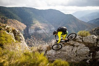 Nur am Rucksack erkennt man, ob Harald gerade beim Biken ist oder auf dem Weg zum Einkaufen.