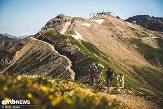 Blick vom Salaaser Kopf zurück in Richtung Start