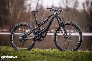 So sieht das schnellste E-Bike der UCI E-Bike WM 2022 und das Bike des ehemaligen Weltmeisters Jérôme Gilloux aus Frankreich aus.