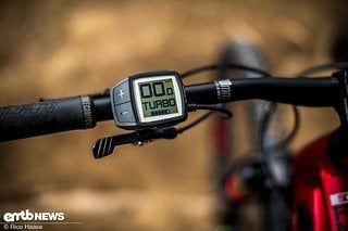 Haibike verbaut an diesem E-Mountainbike das übersichtliche Bosch Purion-Display