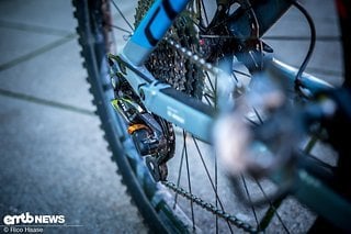 Die Shimano XTR-Schaltung funktioniert tadellos