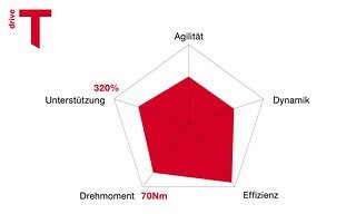 Leistungsdiagramm des Brose Drive T