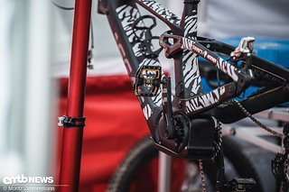 Im Bike vom Gasgas SRAM Racing-Team, bei dem auch Johannes Fischbach aus Deutschland unter Vertrag ist, steckt unbekannte Technik