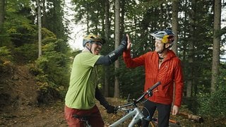Am Ende meisterte Gerhard die Schlüsselstelle und war sehr happy darüber.