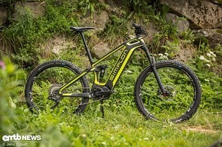 Das Simplon Steamer Carbon versteckt den Shimano-Akku im dicken Unterrohr