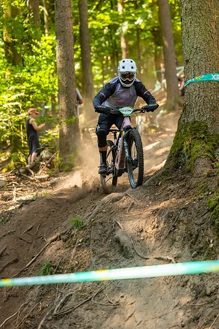 Tom Poelderl fuhr ein souveränes Rennen und hatte viel Spaß auf den Stages in Roßbach.