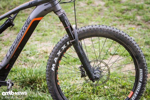 The RockShox charger equipped fork took a few trys to tune The RockShox charger equipped fork took a few trys to tune