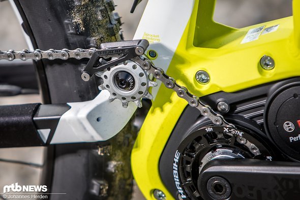 Der Bosch-Motor mit Kettenumlenkung am XDURO AllMtn 7.0 Der Bosch-Motor mit Kettenumlenkung am XDURO AllMtn 7.0