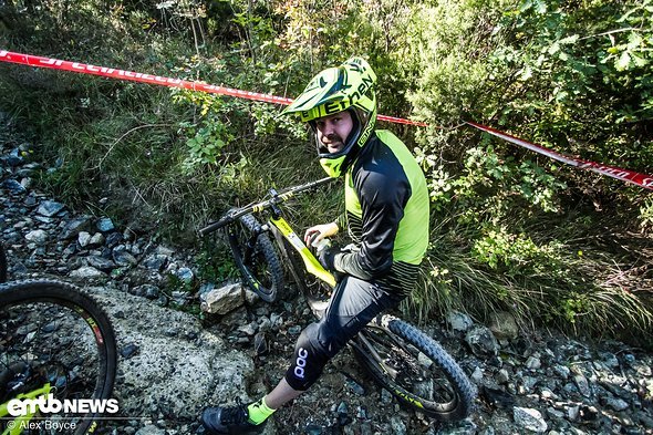 Dieser Fahrer setzte auf das Topmodell des Specialized Turbo Levo S-Works Dieser Fahrer setzte auf das Topmodell des Specialized Turbo Levo S-Works