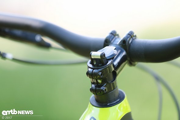 There’s no space in the downtube for the SWAT Technology, so there’s space in the steerer tube instead There’s no space in the downtube for the SWAT Technology, so there’s space in the steerer tube instead