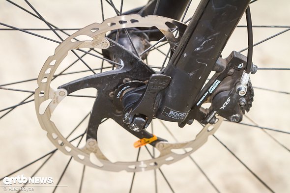 The front disc is in excellent condition, the brake pads still have a quite a lot of runs left on them. The front disc is in excellent condition, the brake pads still have a quite a lot of runs left on them.
