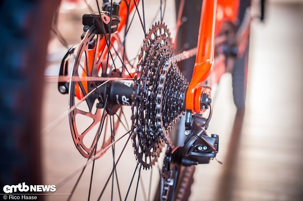 Die Ritzel der SRAM NX Eagle Kassette sind aus Stahl gefertigt Die Ritzel der SRAM NX Eagle Kassette sind aus Stahl gefertigt