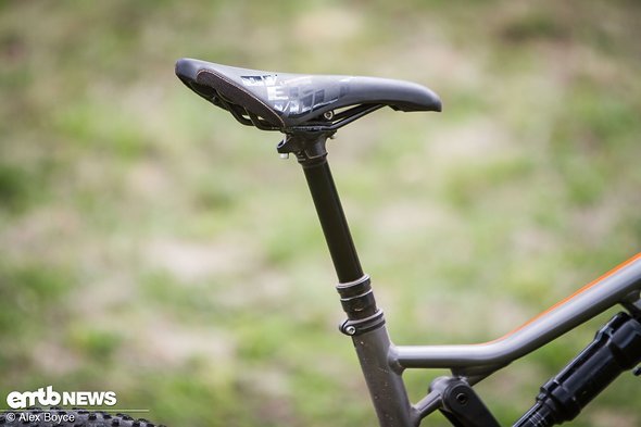 The travel on the seat post was just enough for our 183 cm height. The travel on the seat post was just enough for our 183 cm height.