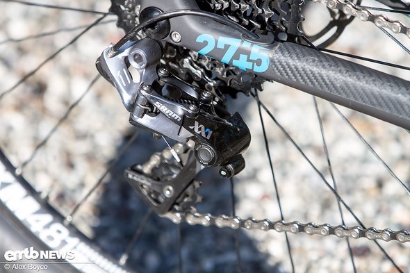 An unserem Testbike befand sich der Sram XX1 Antrieb An unserem Testbike befand sich der Sram XX1 Antrieb
