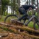 In Kurven ist das Bike dank de langen Kettenstrebe berechenbar und gut ausbalanciert